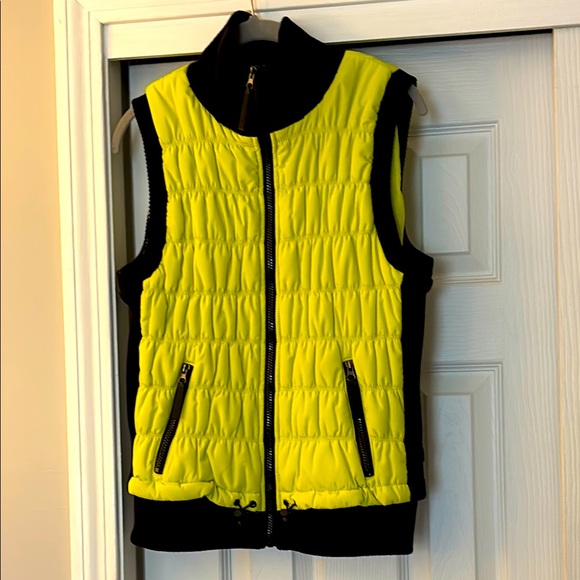 Calvin Klein Jackets & Blazers - Calvin Klein Yellow and Black Women's Puffer Vest!